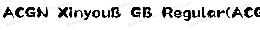 ACGN XinyouB GB Regular(ACGN Xinyou字体转换